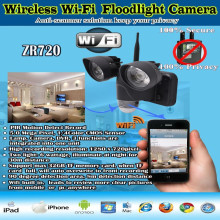 Caméra cachée de lumière extérieure Wifi étanche 720P ZR720 avec capteur pir de mouvement 5.0MP